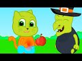 Cats Family in English - The witch poisoned the apple Cartoon for Kids