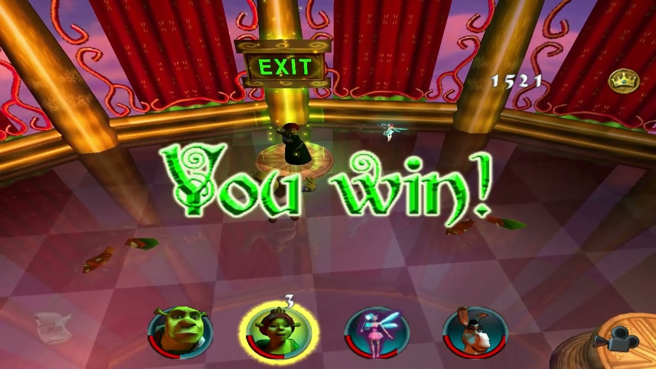 Shrek 2: Team Action (PC) - 100% ~ Extra: Crash Coliseum & Movie Stills