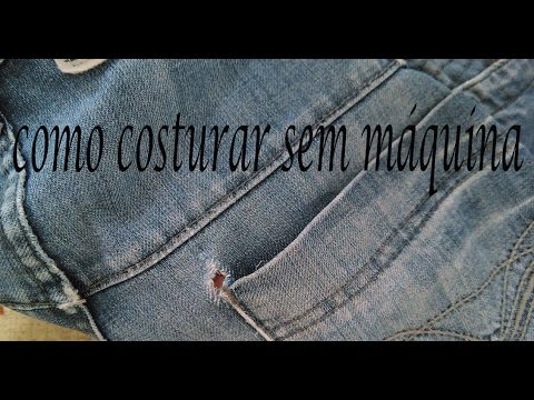 Como costurar (remendar) rasgos em jeans sem máquina de costura