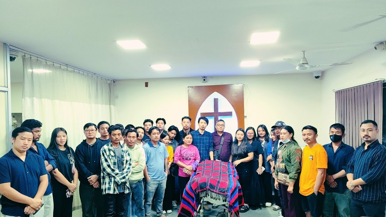 Late Mr. Thsapise Sangtam funeral service at Bangalore baptist hospital 