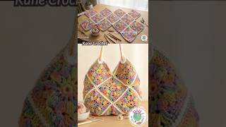 Granny Square Crochet Bag 💖 Shoulder Bag B304 #crochet #crochetbag