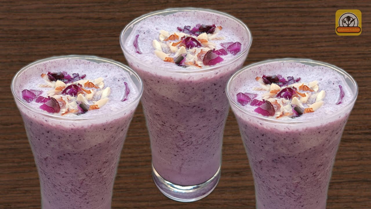 Jamun Fruit Milkshake Recipe Black Plum Milkshake Recipe Java Plum