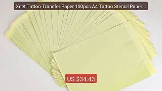 Xnet Tattoo Transfer Paper 100pcs A4 Tattoo Stencil Paper Cop... — Amazing Value 2026 | Must Have!
