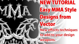 T-Shirt Design Tutorial MMA Style Designs from Simple Vector screenshot 5