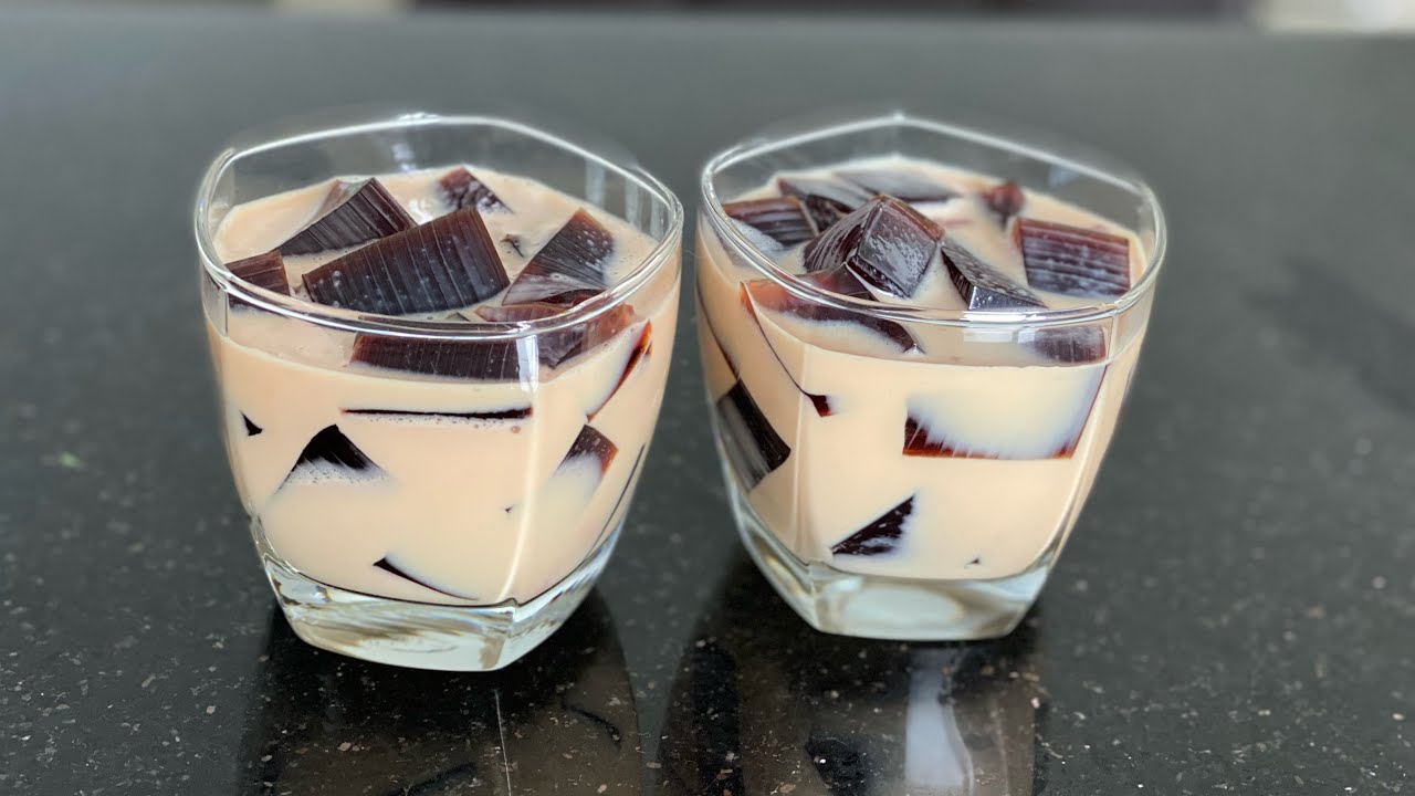 POSTRE DE GELATINA DE JEREZ CON CREMA DE ROMPOPE!! gelatinas 