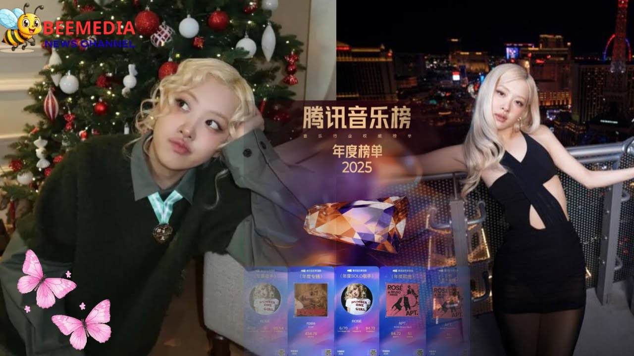 ROSÉ Makes History in 2025! “APT.” & Album ROSIE Dominate Tencent Music Awards! 🔥🏆