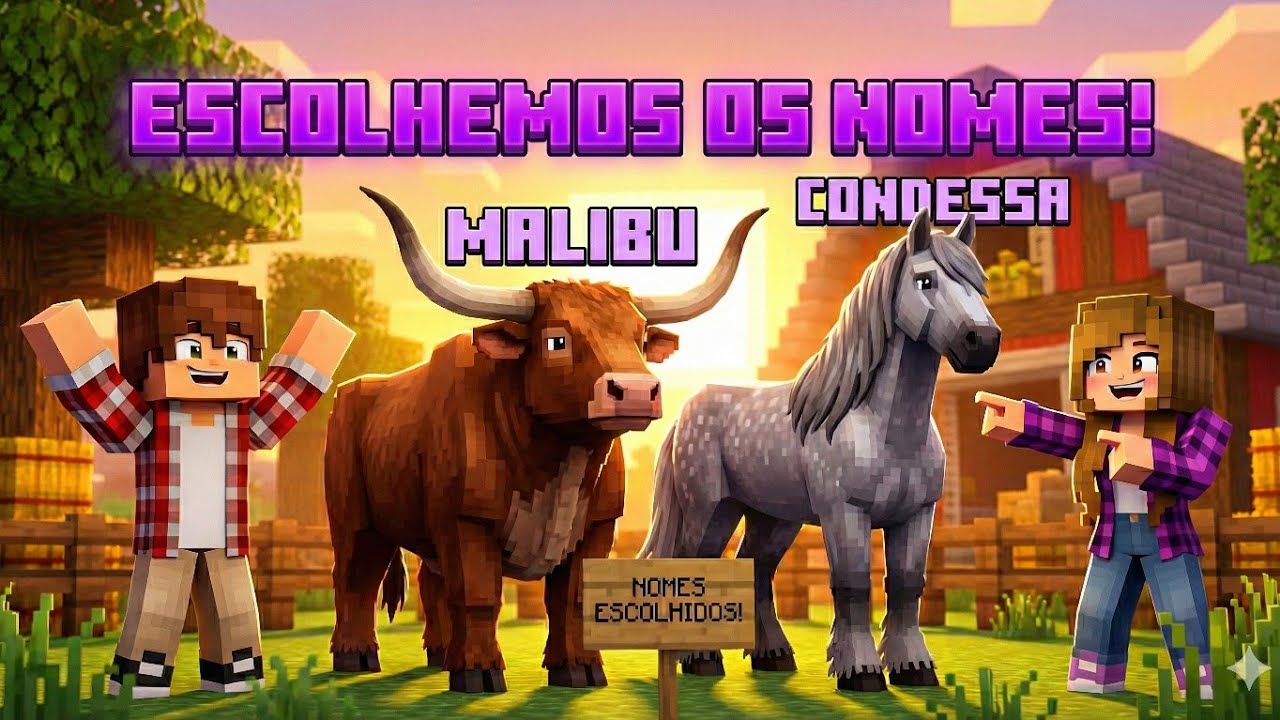NOMEAMOS os ANIMAIS com AJUDA dos INSCRITOS! 😍🐴🐄 | Ep.5 Sítio dos Manos @De Tudo Com Mais Um Pouco - Joyce