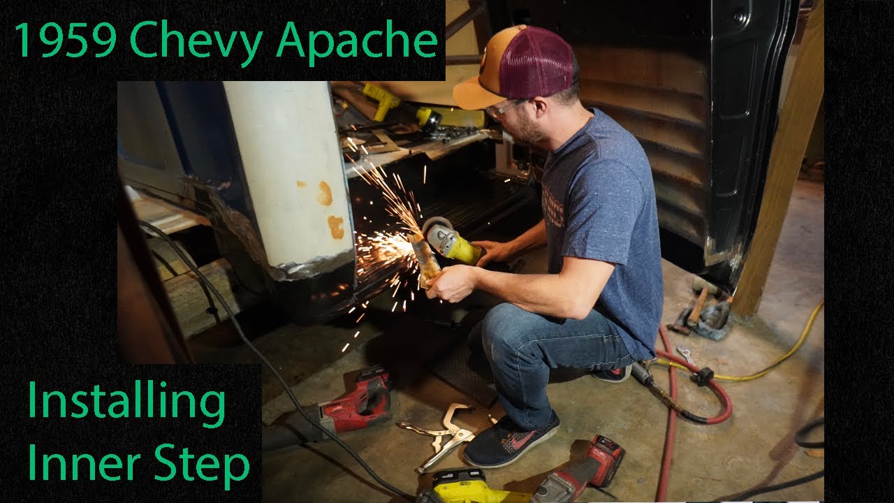 Rocker Panel / Inner Step Replacement Panel Install -- 1959 Chevy Apache 3100