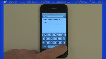 Mitel® BluStar™ for iPhone Client (German version) - Module 1 Install App