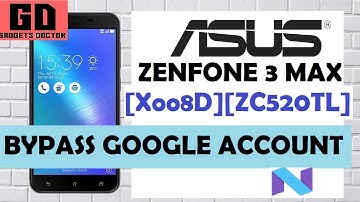 BYPASS FRP GOOGLE ACCOUNT FOR Asus Zenfone 3 Max 5.2 (X008D) (ZC520TL)-VERY EASY - Android 7