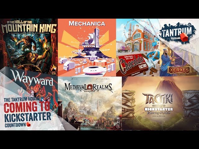 Feb 2019 (1st half) Upcoming Board Games Kickstarter