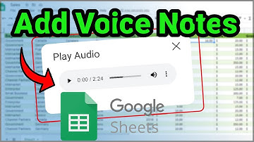How to add voice notes to google sheets | play voice clips google sheets
