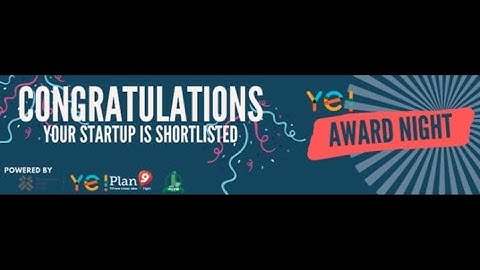 YE X Plan 9 Startup Competition  video