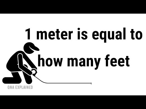 One meter how many feet