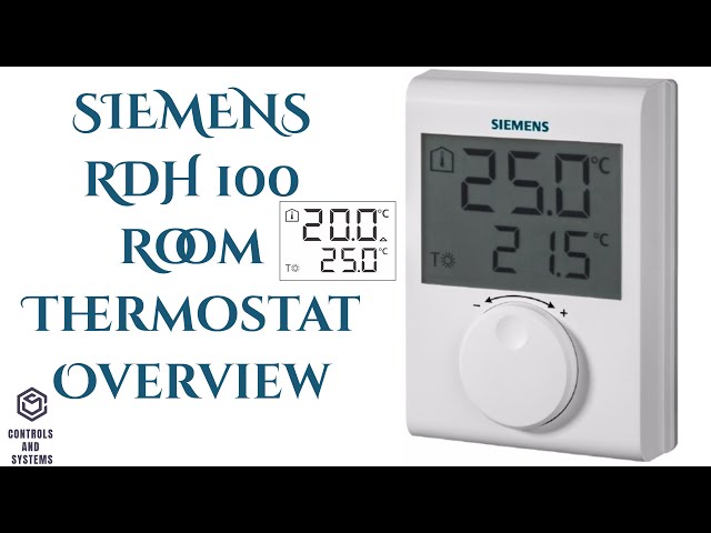 Termostato ambiente digital inalámbrico RDH100RF/SET de Siemens - Inhogar