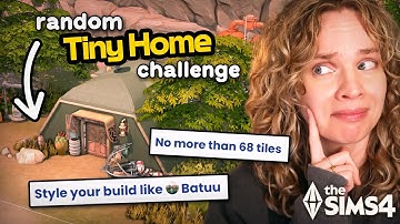 Ik heb de RANDOM TINY HOME-bouwuitdaging in De Sims 4 geprobeerd!