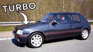 Niels prøver Peugeot 205 GTi med TURBO! Hør om et vigtigt problem i autobranchen