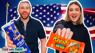 TRYING AMERICAN CANDY WE'VE NEVER TRIED BEFORE! 😋