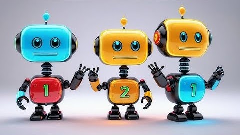 Six Toy Robots Count to Ten | Counting Song for Kids | Learn Numbers with Robots