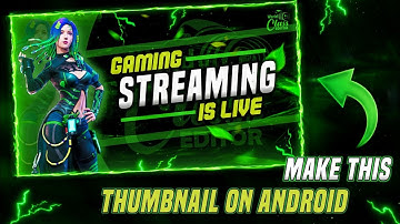 How to Make 🔴 Live Stream Thumbnail On Android | Gaming Thumbnail Tutorial | Thumbnail Editing