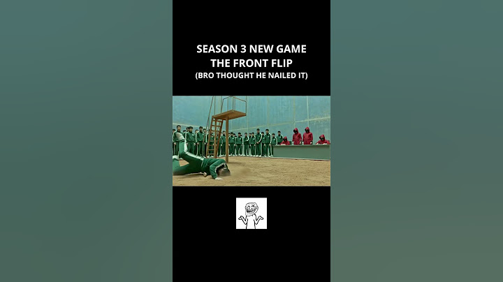 SQUID GAME SEASON 3 NEW GAME THE FRONT FLIP
