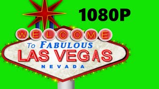 Las Vegas Animated Sign Green Screen