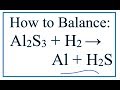 Balancing Chemical Equations