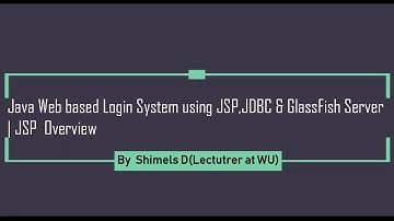 Java Web based Login System using JSP,JDBC & GlassFish Server