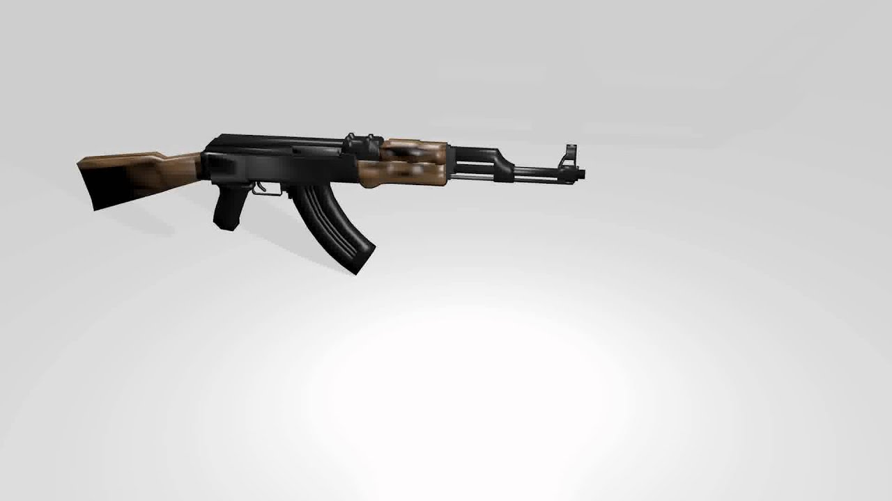 AK 47 in blender - YouTube