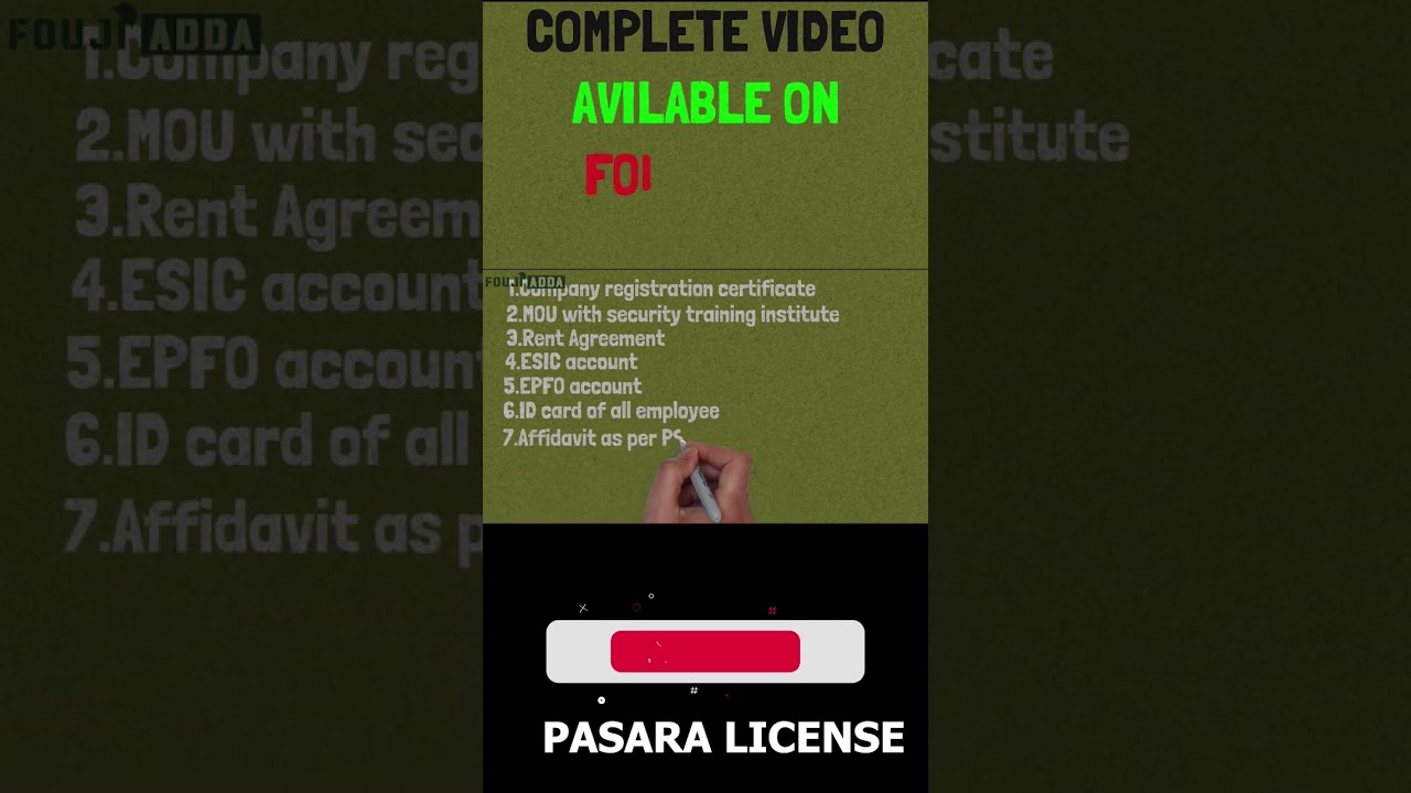 Required Documents for PSARA Security License