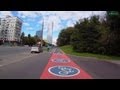 Новая велодорожка Мосфильмовская улица Москва велосипедная Bike Path in Moscow