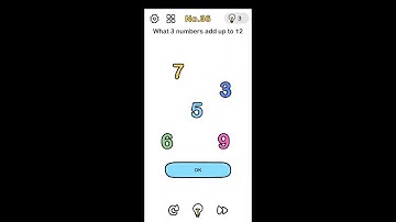 Brain OUT Level 36 What 3 number add up to 12 #brainout