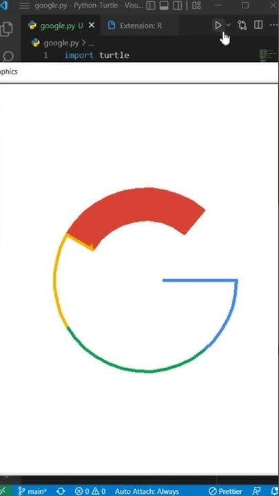 Draw Google Logo In Python Turtle 🐢 | Python Tutorial | Python ...