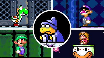 Super Mario World:Friends and Rivalry - All Bosses & Ending (No Damage)