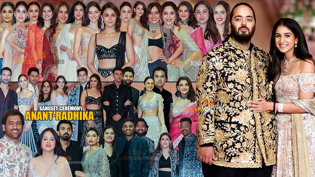 UNCUT - Anant Ambani-Radhika Merchant Sangeet Ceremony | Star-Studded Redcarpet| Celebrity,Cricketer