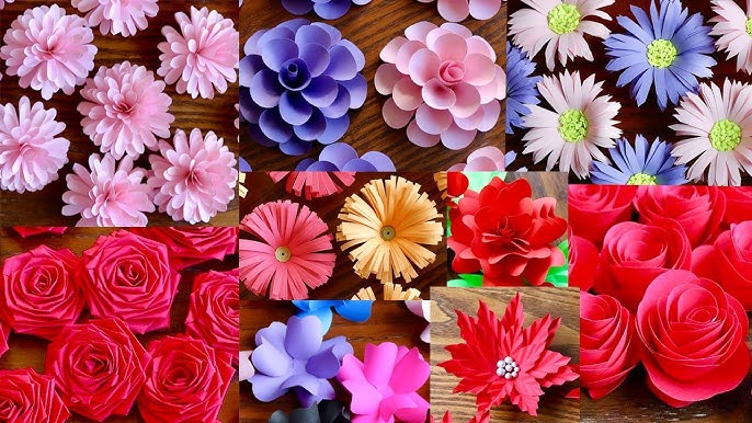 6 Easy Paper Flowers, Flower Making