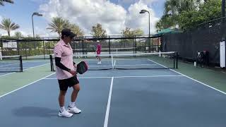 Pickleball singles practice w/ Adam Harvey