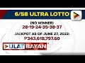 Jackpot Prize sa 6/42 Lotto , 6/49 Super Lotto at 6/58 Ultra Lotto, hindi pa rin napapanalunan