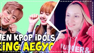 K-POP АЙДОЛЫ ПОКАЗЫВАЮТ ЭГЬЁ (Aegyo) REACTION/РЕАКЦИЯ | KPOP ARI RANG