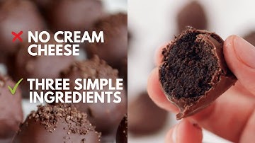OREO TRUFFLES WITHOUT CREAM CHEESE | USING 3 INGREDIENTS