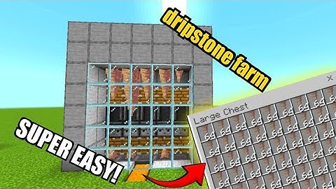 SIMPLE 1.21 AUTOMATIC DRIPSTONE FARM TUTORIAL in Minecraft Bedrock (MCPE/Xbox/PS4/Switch/Windows10)