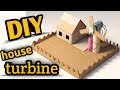 DIY Cardboard House With Working Turbine | Easy Science Project |