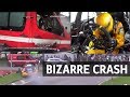 Bizarre crash into firetruck at wtcc race of portugal for tom coronel 2017