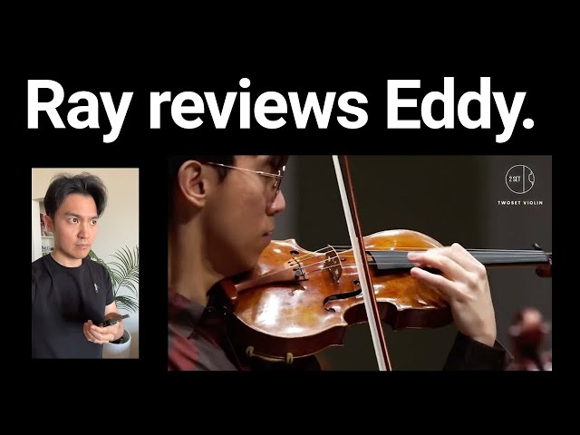 Ray Chen Reacts to Eddy From Twoset's Paganini La Campanella (part 3) class=