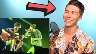 VOCAL COACH Justin Reacts to POST MALONE Singing WITHOUT Autotune - 