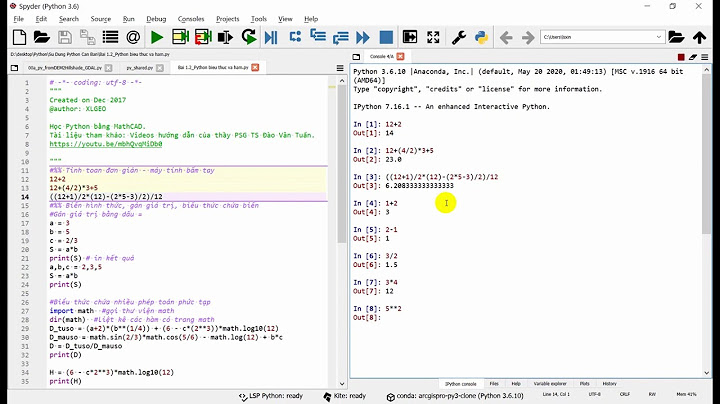 Hướng dẫn dùng modun toán học pyhton năm 2024
