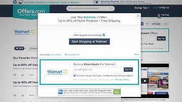 Walmart Promo Code 2014 - How to use Promo Codes and Coupons for Walmart.com