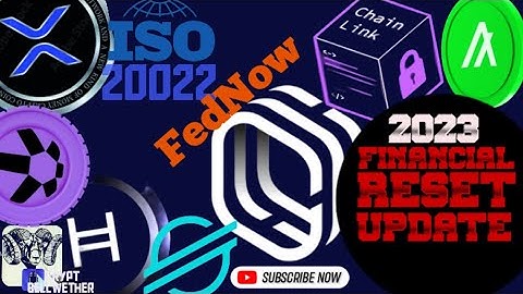 ISO20022 SWIFT, FedNow, BANKING RESET UPDATE -Cypherium LEADS -QNT, LINK, XRP, XDC, ALGO, HBAR, XLM