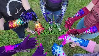 Pride Dragon Gauntlets Available Soon! - Hand Knit Scalemail Sleeves - ASMR - JayeCreations screenshot 2
