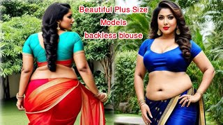 Blouse Designs | Plus Size Most Beautiful Plus Size Models backless blouse ❤️ Comedy life history